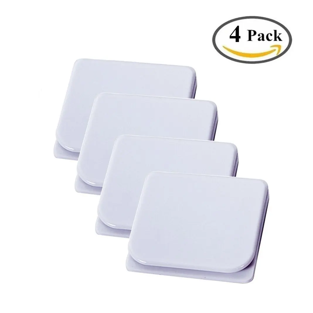 Windproof Stop Protect Clips Self Adhesive Shower Curtain Clips Shower Splash Guard Curtain Clip Bathroom Accessories for Holding Shower Curtain White 6 Pcs Shower Splash Clips