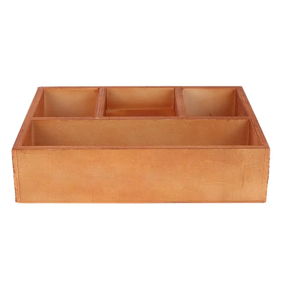 Drawer Organizer Tray,WinnerEco Retro Cosmetic Drawers Storage Wooden Storage Box Makeup Jewelry Box for Crafts Plants Supplies