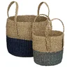 Eco friendly dark deep storage seagrass basket wholesale