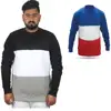 Latest Fashion Three Tone Crewneck Sweatshirt Multi Color Sweatshirt Jumper