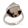 Amazing look Peanut Wood 925 Silver Ring