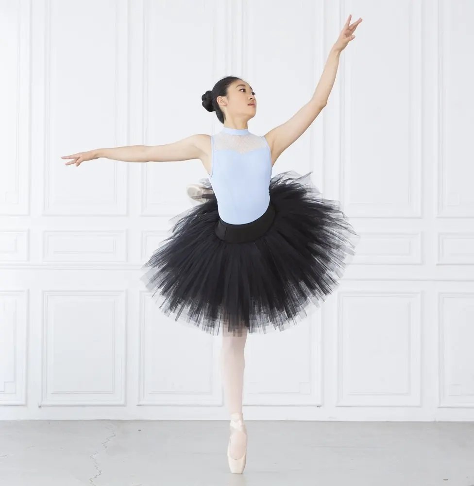 5 mock neck ballet leotard