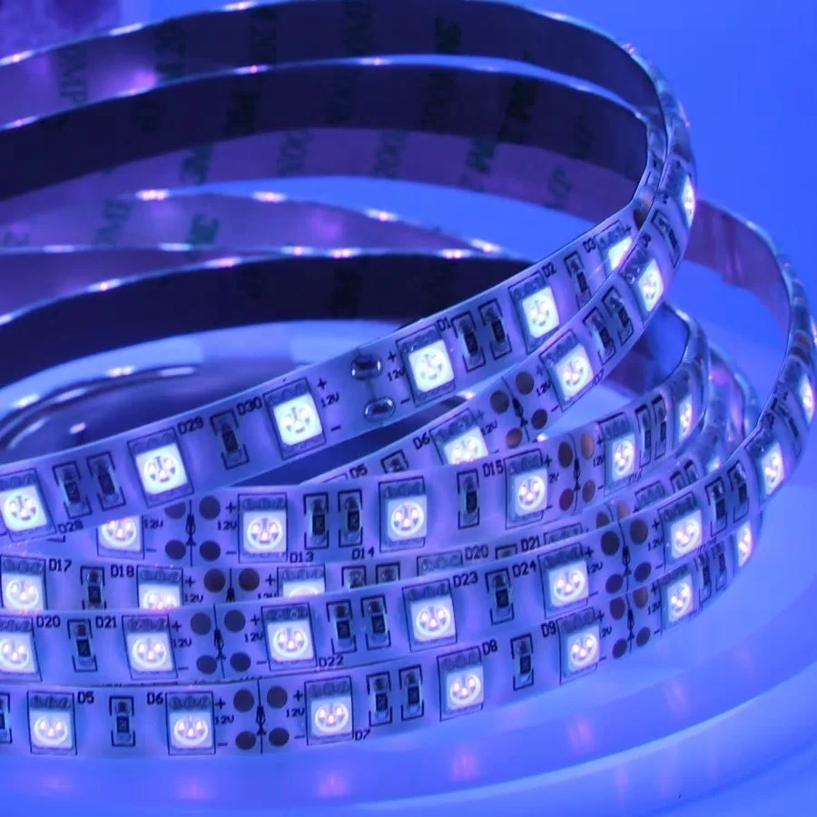 5m 5050 UV Ultraviolet led strip light 395-405nm waterproof 60led/m blacklight