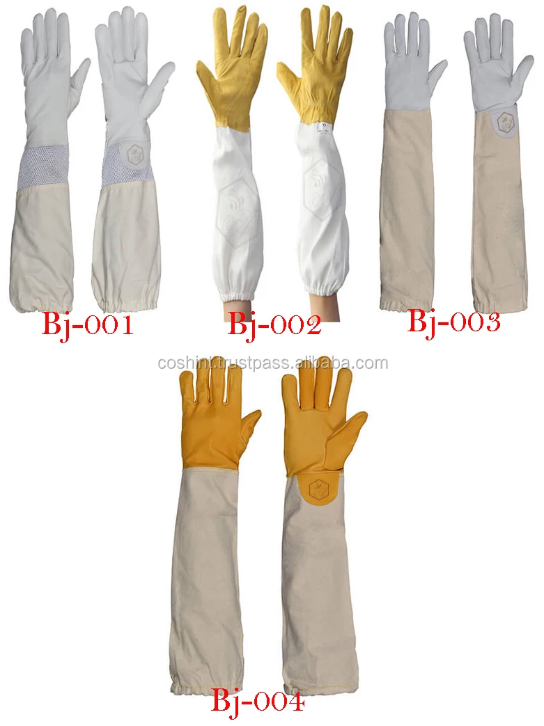 Professional Quality Beekeeping Bee Jacket Leather Gloves Bundle Large