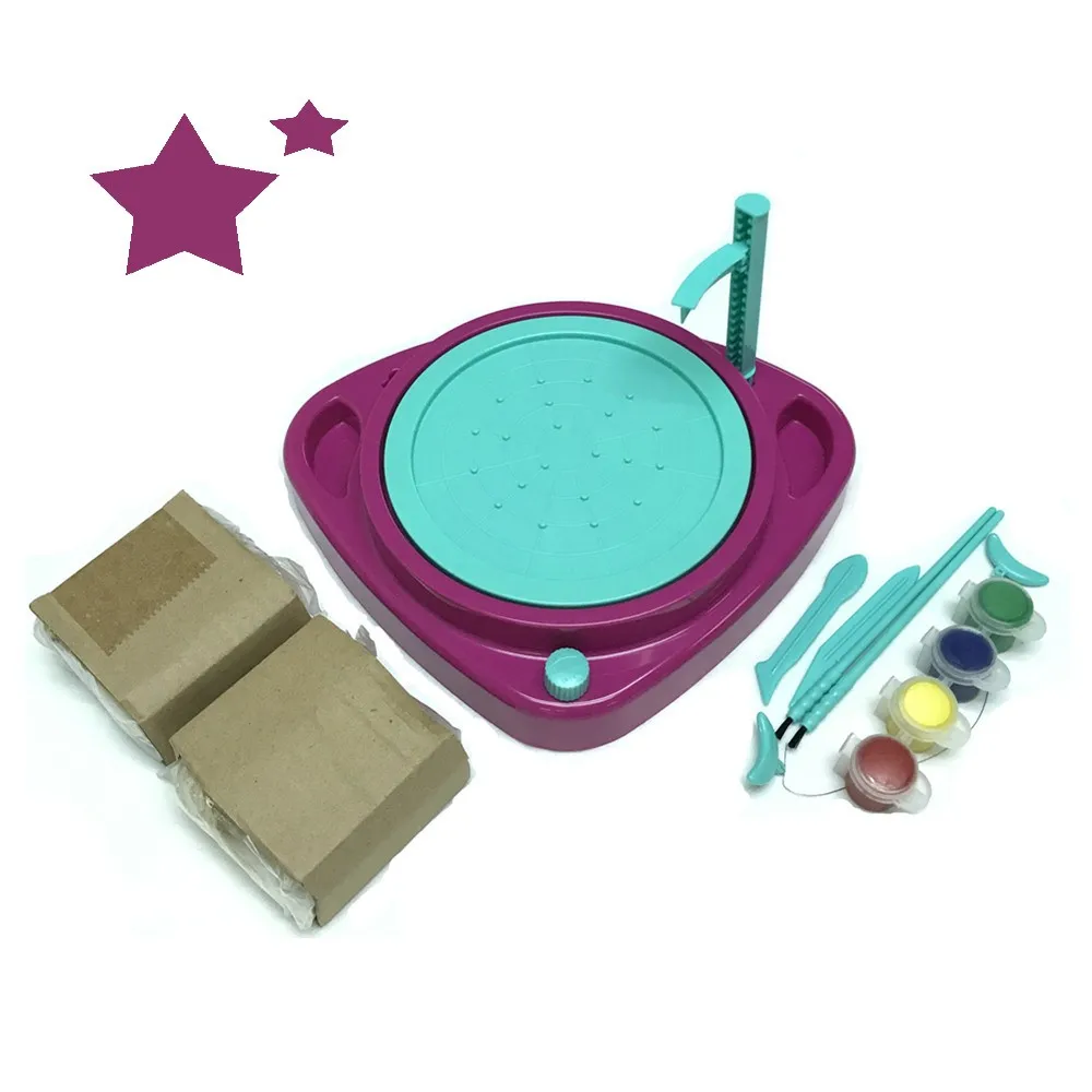 Quality Diy Ceramic Automatic Pottery Wheel Clay Maker Toys Playsets