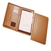 Zipper Folder Clipboard A4 Folder for Standard Letter Size A4 Writing Pad Refillable, Leather Padfolio with Inside Pocket