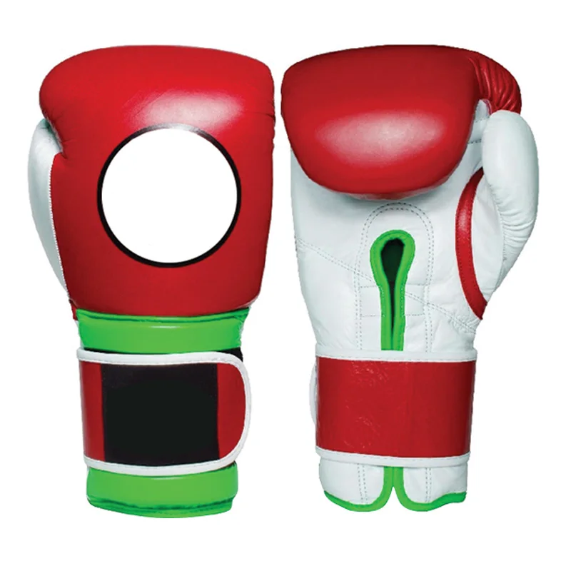 Details about   Brand new machine moulded foam boxing gloves fight punch red rex leather 1014 