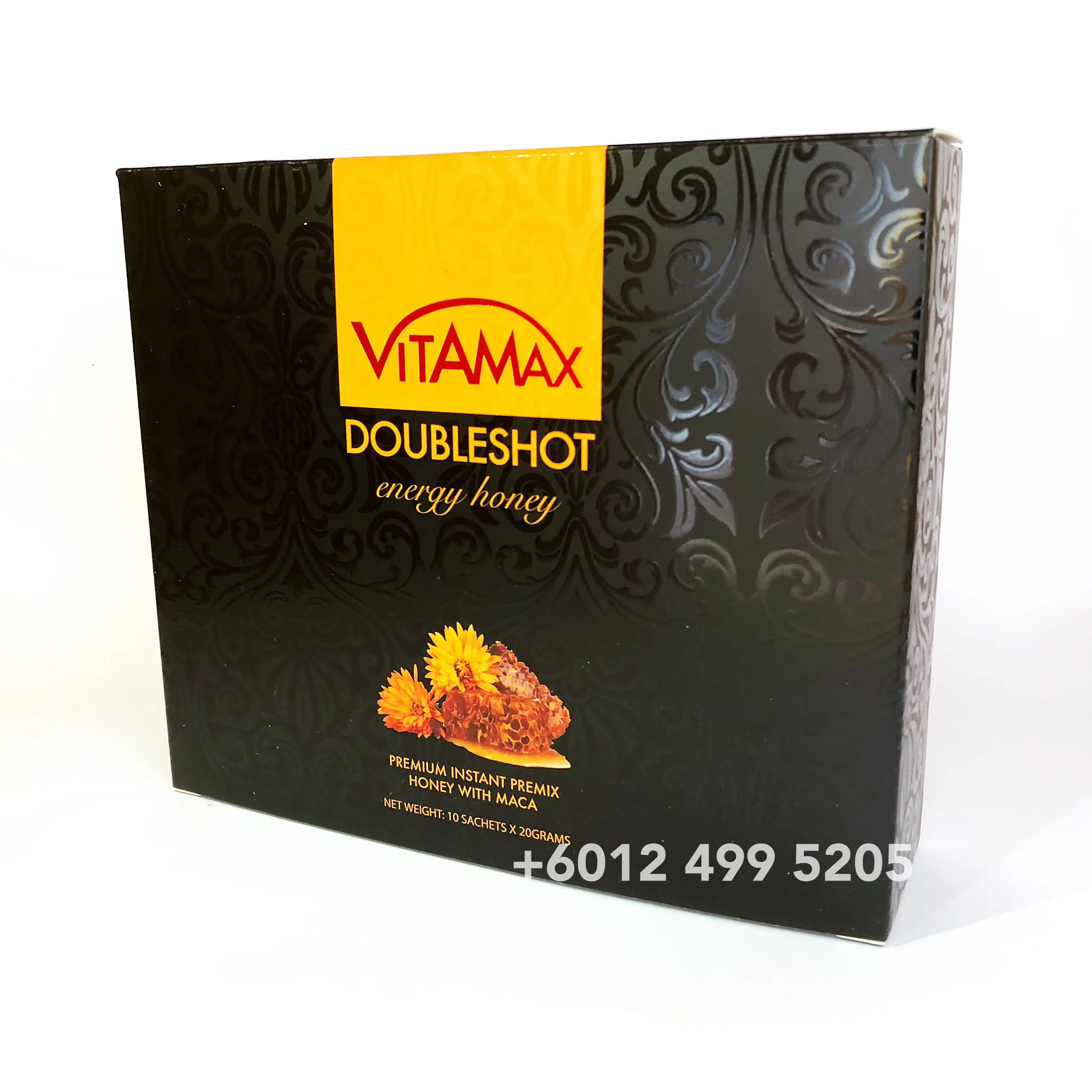 
MALAYSIA VITAMAX DOUBLESHOT ENERGY HONEY FOR HIM 10S X 20G 