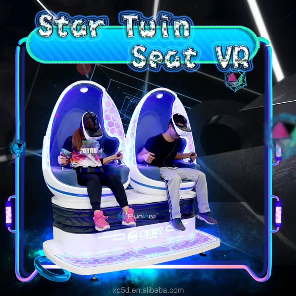 9d Vr Chair Two Seats Flying Cinema Vr Hanging Chair Roller Coaster
