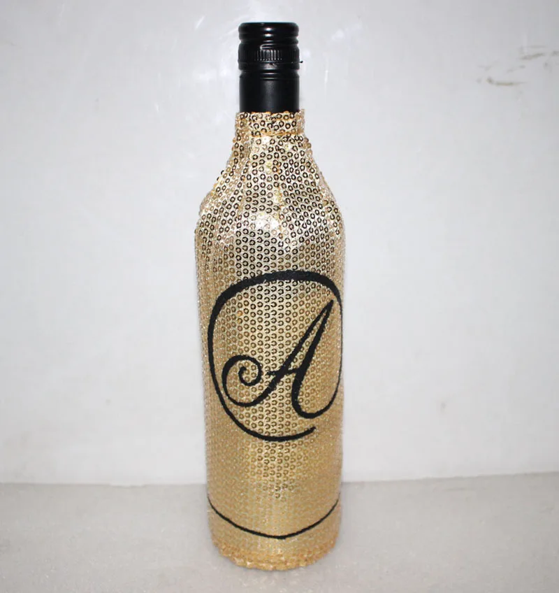 sequin wine bag