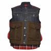stylish 2019 designs men's beautiful denim vest customized 100% cotton fashionable wear vests with front big pockets
