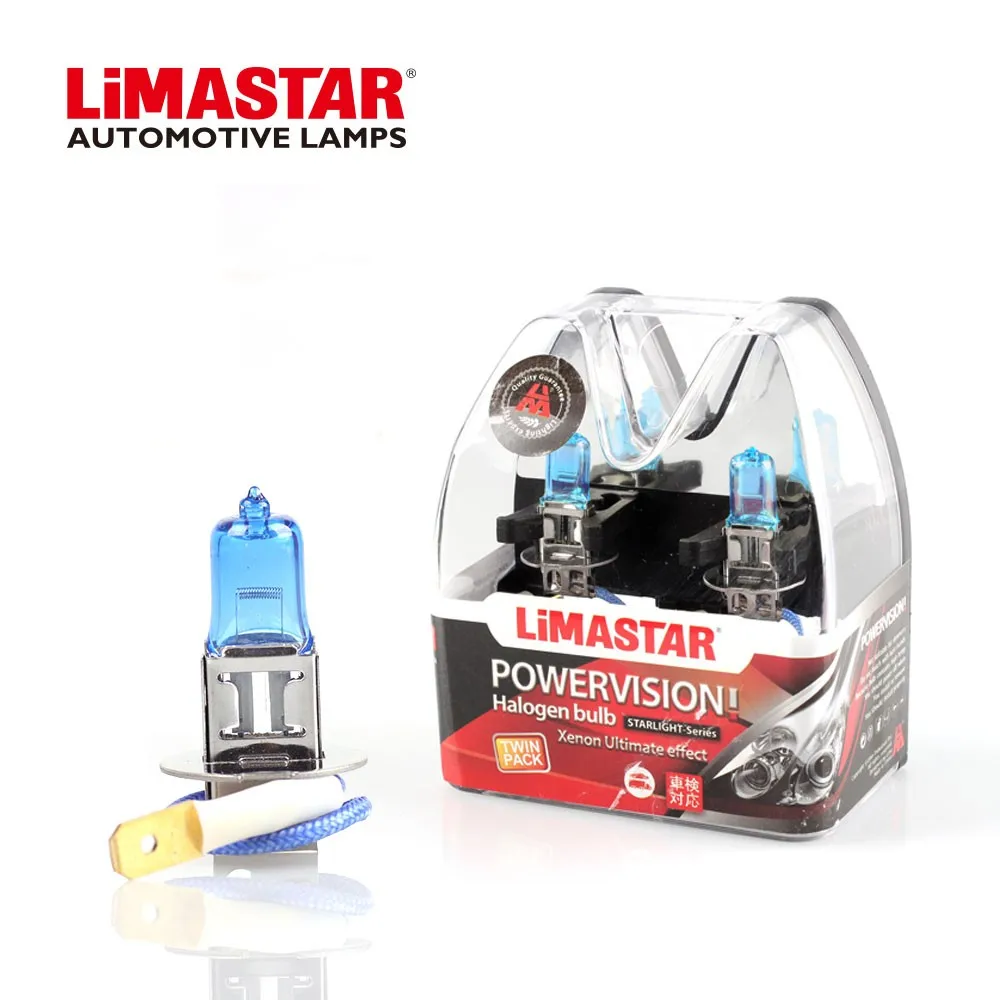 Limastar H3 12V 55W PK22s Super White Auto Parts Halogen Lamp Light