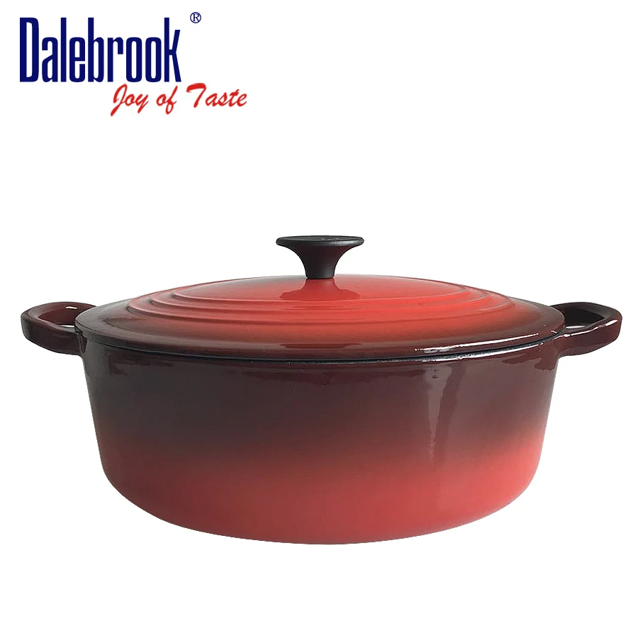 
Anycook Porcelain Enamelware Ceramic Cookware Soup Pot Round Casserole cast Iron dutch oven cooking pot 
