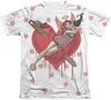 100% Polyester Sublimation Love Expression Pretty T-Shirt