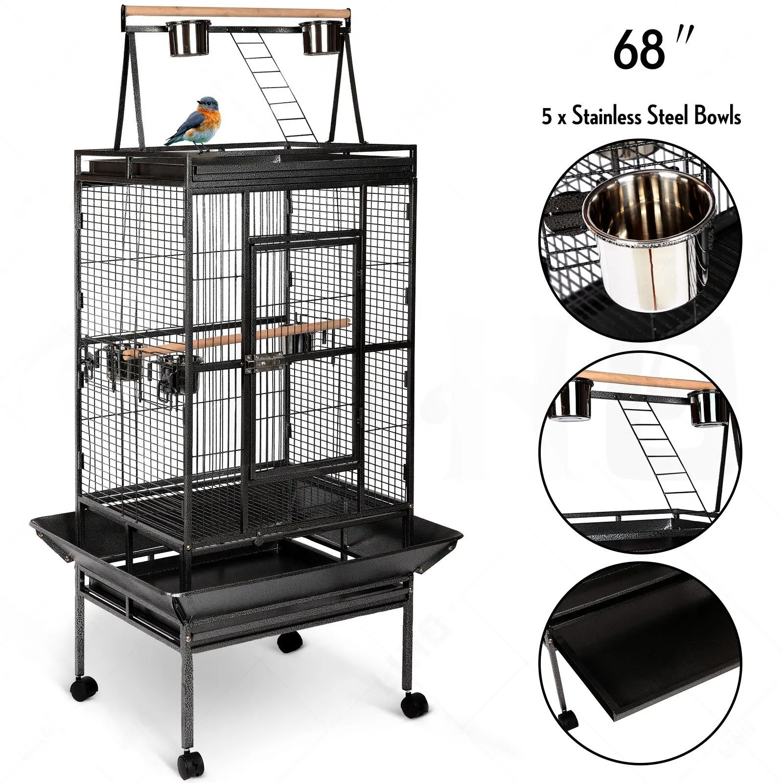 large cockatoo bird cage with stand