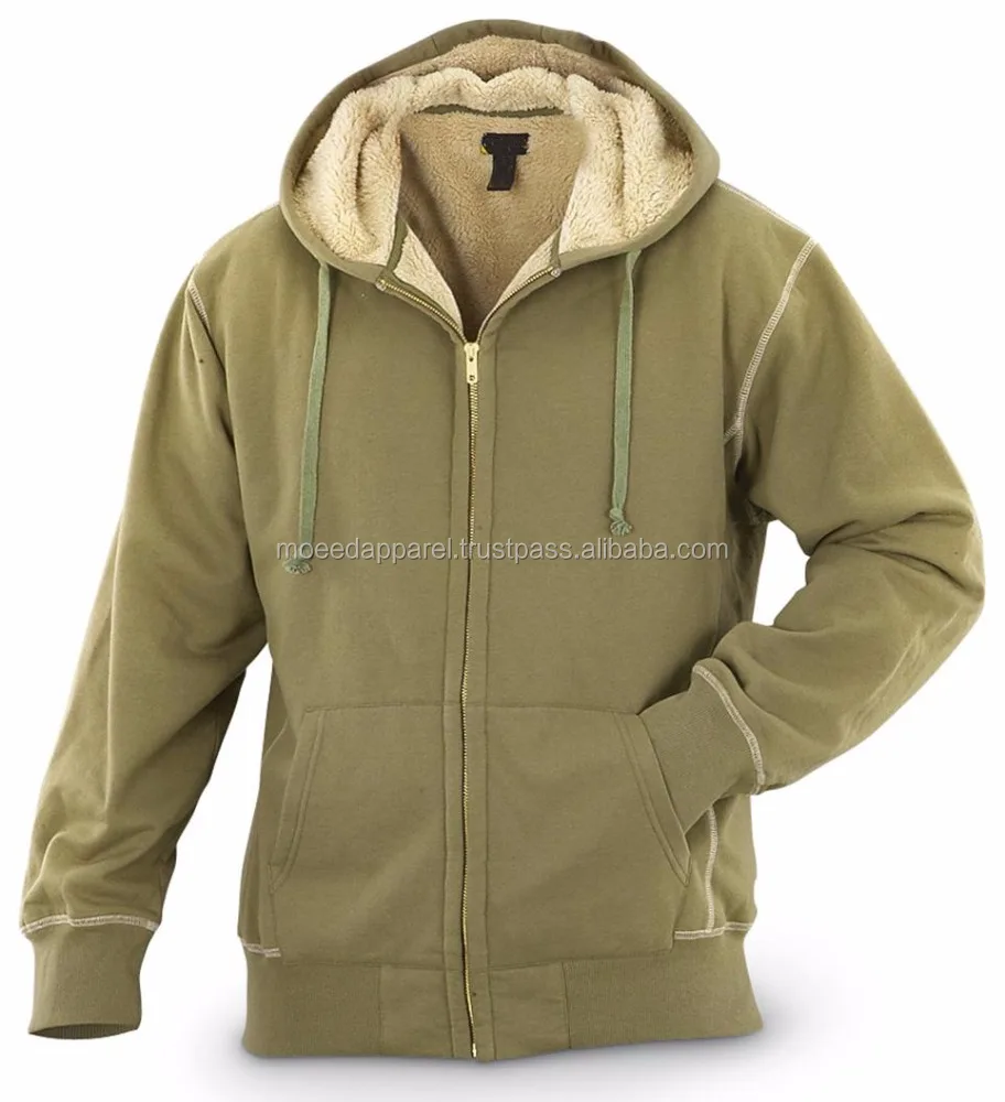 warm fleece lined hoodie