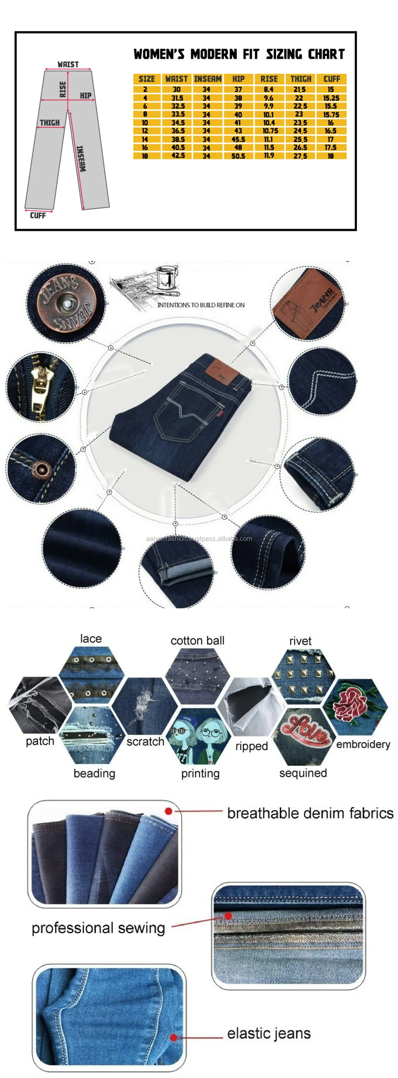 Hot Sell Denim Clothing Skinny Pencil Pants Boyfriend Jeans Women Jeans