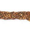 Natural yellow tiger eye oval plain beads loose gemstone strand 13"inh wholesale beads