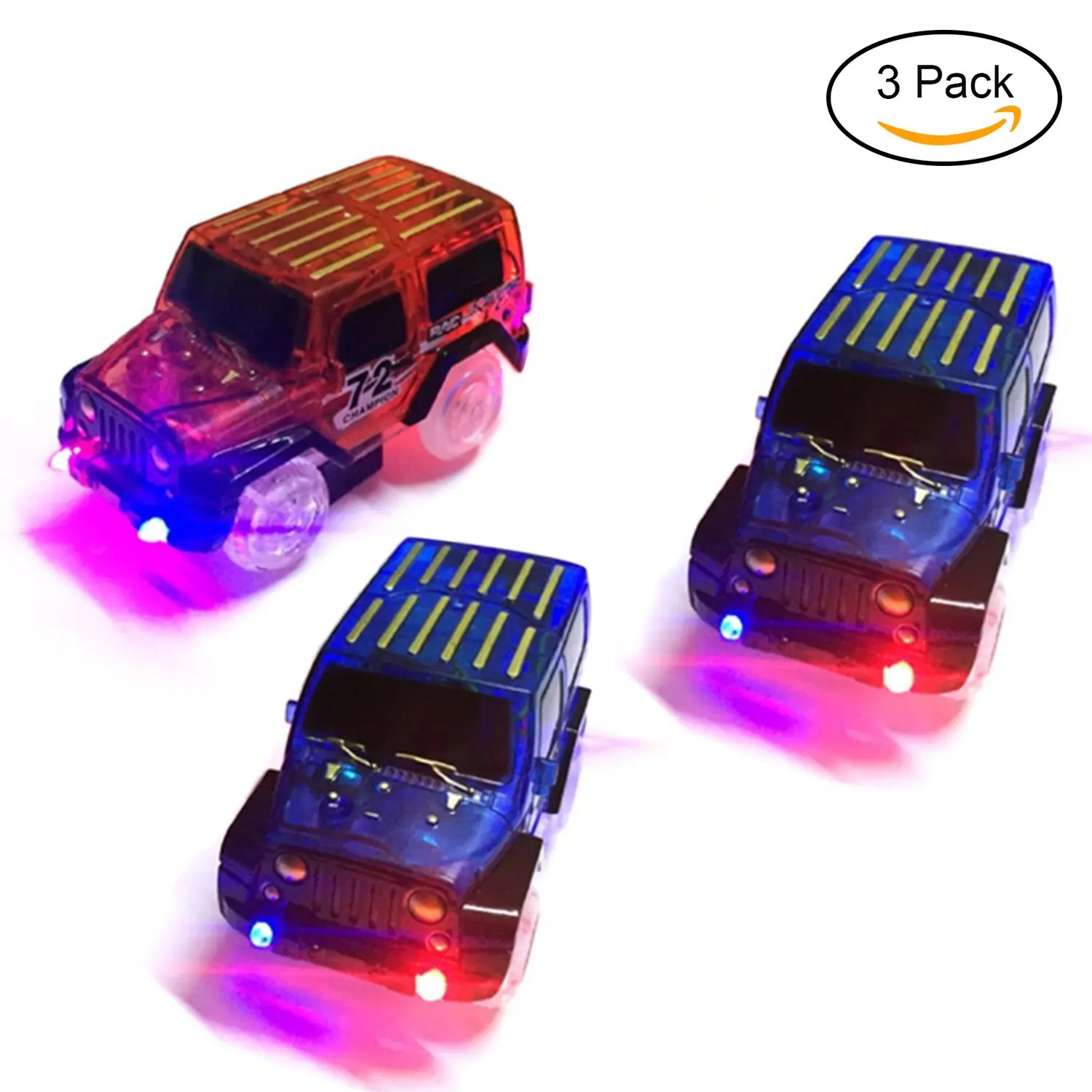 Car Accessories For Boys Find Deals Get Quotations Tslikando Car Track Replacement Toy 3 Pack Glow In The Dark Racing