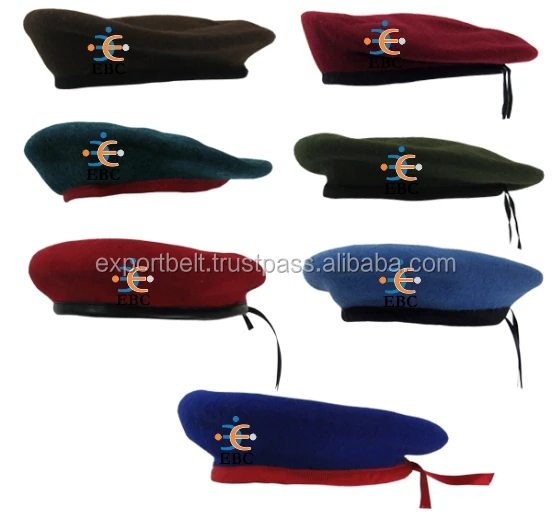 Green Beret 100 Wool Military Beret Cap,High Quality Military Beret