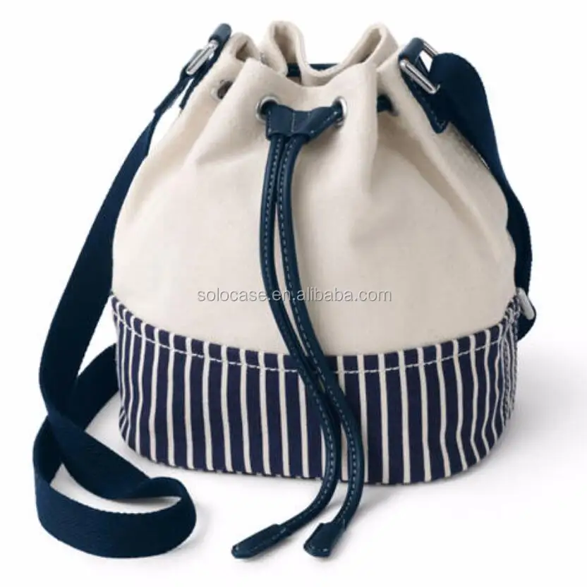 Cotton Canvas Drawstring Bucket