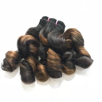 Ombre Multi Color Hair Dryer Funmi Wavy Hair Cuticle Aligned Hair