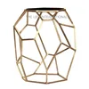 Twisted golden coffee table