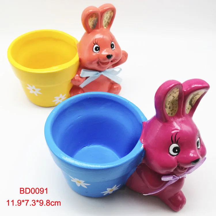 Crafts Animal Ceramic Plant Pots Small Cartoon Mini Gardenceramic