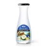 Wholesale Supplier Beverage 1L Glass bottle Pure Coconut Water with Blueberry Flavor
