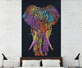 Indian Handmade Multi Coloured Elephant Print Mandala Bedding Set Bed Sheet Bed Cover Set Buy Silk Bed Cover Patch Work Bedding Set Embroidery Bad Sheet Product On Alibaba Com