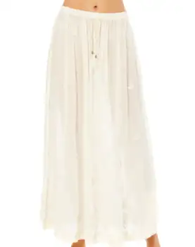 off white long skirt