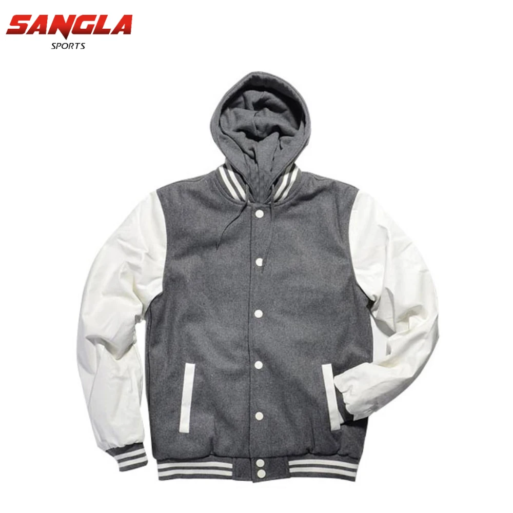 Factory Wholesale Printed Varsity Jackets Custom Plain Men Polyester