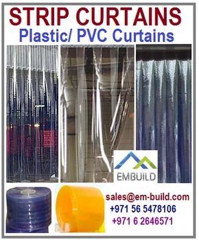 rieles de montaje galvanizados resistente a la intemperie completamente premontada protecci/ón contra salpicaduras Cortina de fleje de PVC Cortina el/ástica industrial de 2x200 mm transparente