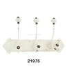 Cast iron Coat Rack With White Ceramic Knob / White Power Coat