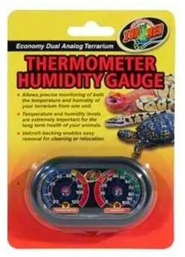 Zoo Med Economy Analog Dual Thermometer and Humidity Gauge, thermometer, usb, humidity, gauge
