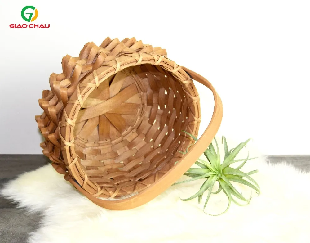 Handmade Vintage Ecofriendly Bamboo Fruit Baskets Buy Fruit Basket