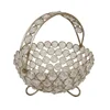 Table Decorative Small Crystal Basket