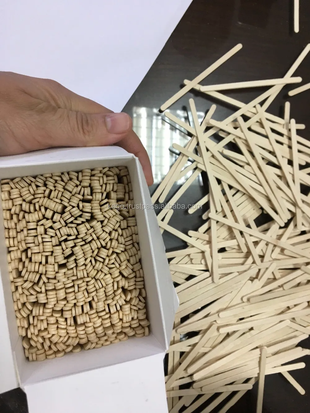 110x5x1mm Eco-friendly Disposable Individual Wooden Stick Coffee ...