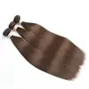 Majik Straight Human hair Weft For Girls And Women (Medium Brown)