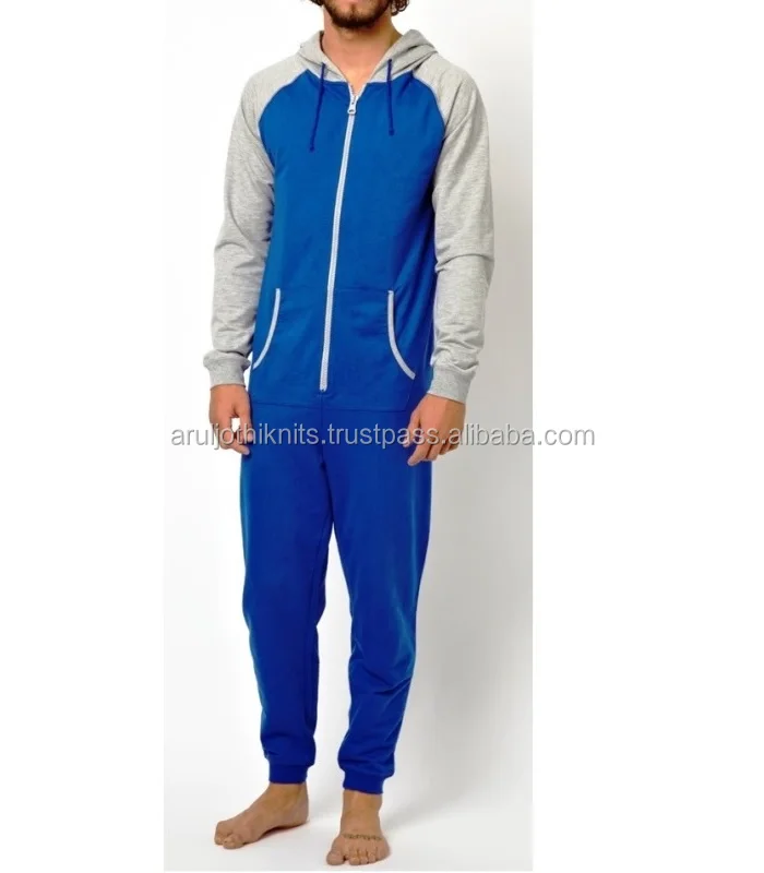 Fleece One Piece Adult Jumpsuit Zip Up Onesie Pajama Men Buy Men's