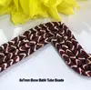 Bone dye Batik tube beads 6x7mm