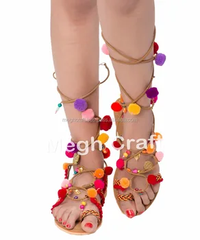 colorful gladiator sandals