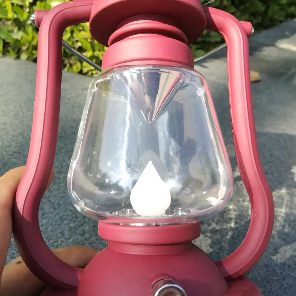 Solar power camping lantern light Portable USB Hand crank Dynamo Rechargeable small LED USB solar camping lantern