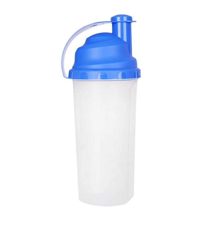 popular 700ml outdoor sports plastic protein shaker bottle with lid