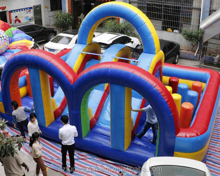 Outside Inflatable Playground Inflatable Fun City Amuesement Park For Sale