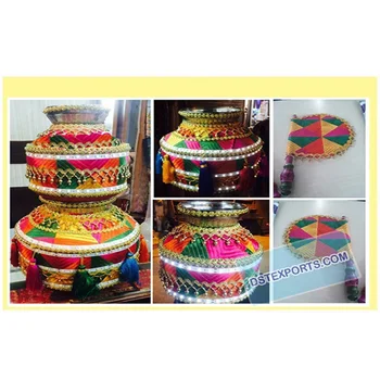 Wedding Punjabi Decoration Matka Pots Jagos Decorated Handmade