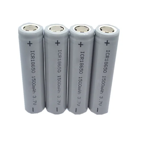 Icr18650 3.7v 1500mah Ncm Lithium Cells Lithium Li-ion Rechargeable ...