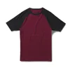 Wholesale Men Fitness Clothing Plain Shorts Sleeve Dry Fit Raglan T Shirt