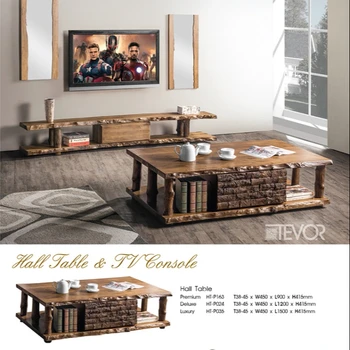 Tevor Solid Wood Hall Table And Tv Console For Modern Living Room Buy Wood Center Table For Living Room Long Wood Tv Table Antique Wood Console
