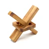 The Brain Challenging Game Puzzle of Wooden Cross Out for Aduls and Teenagers